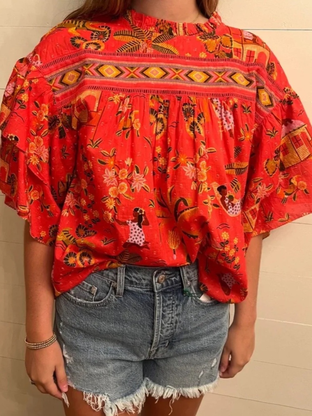 Farm Rio Secret Garden Blouse - Picture 5 of 6
